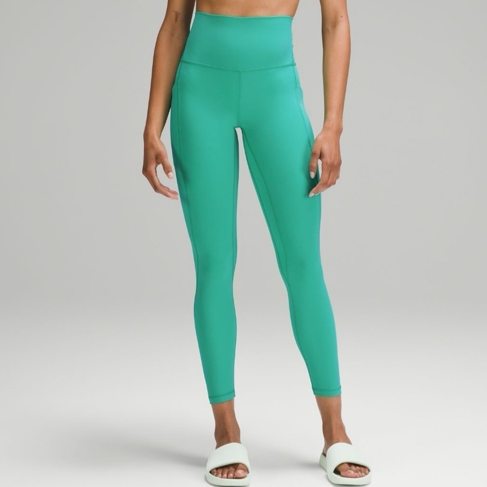 Lululemon Align High Rise Pants Leggings with Pockets Kelly Green 14 Nwt